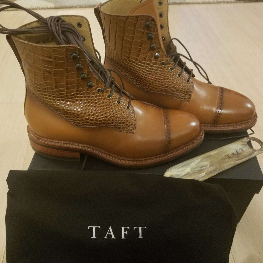 Taft Men's Cognac Irwin Boots - US Size 7